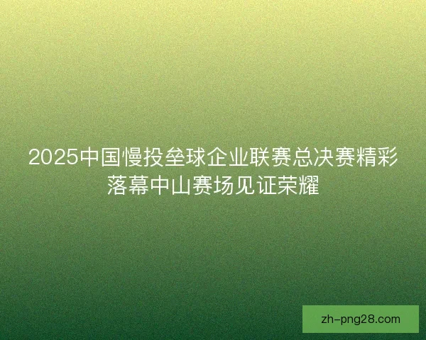 2025中国慢投垒球企业联赛总决赛精彩落幕中山赛场见证荣耀