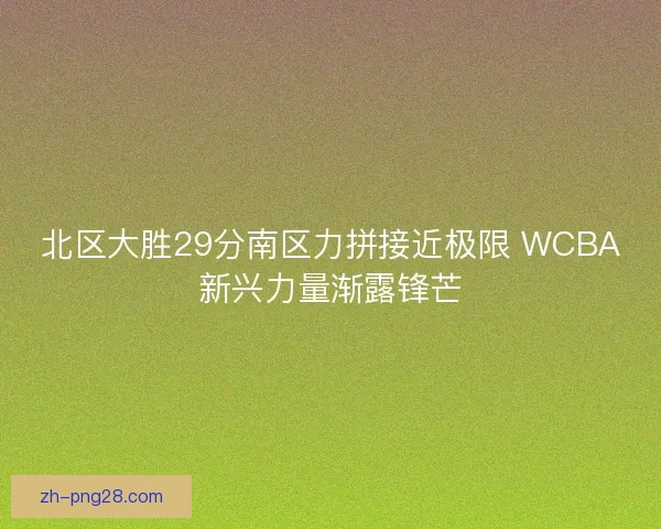 北区大胜29分南区力拼接近极限 WCBA新兴力量渐露锋芒